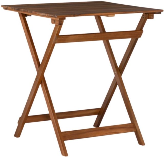Linon Nantucket 3-Piece Brown Wooden Outdoor Bistro Set-4