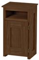 Crate Designs™ Furniture Brindle Right Side Hinge Door Petite Nightstand with Lacquer Finish Top Only-0