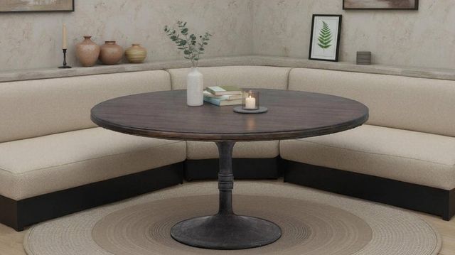 Nest Home Collections Sadie Java 60" Round Dining Table-1