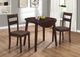 Nationwide Furniture Distributors Drop Cappuccino  3-Piece Dining Room Set-0