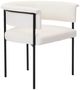 TOV Furniture Taylor Black/Off-White Dining Chair-0
