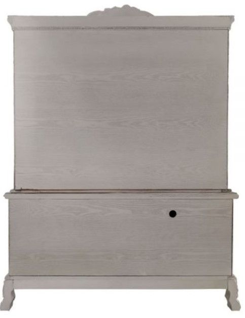 ACME Furniture Dresden Bone White Computer Desk and Hutch-3
