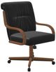 Chromcraft Customizable Denton Caster Swivel Dining Chair-3