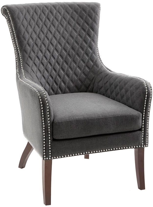 Olliix by Madison Park Grey Heston Accent Chair-1