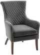 Olliix by Madison Park Grey Heston Accent Chair-1
