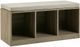 Olliix by 510 Design Zeus Gray Cube Organizer Storage Bench-1