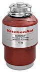 KitchenAid® 0.75 HP Continuous Feed Red Food Waste Disposer-0