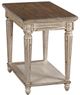 American Drew® Southbury Wirebrushed Oak Charging Chairside Table-0