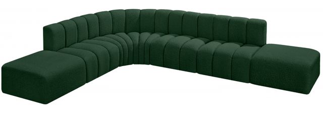 Meridian Furniture Arc 7-Piece Green Sectional-0