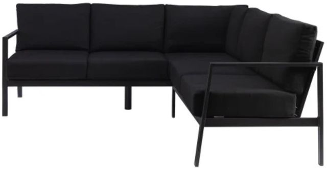 Linon Alora Black Aluminum/Fabric Outdoor Sectional-3