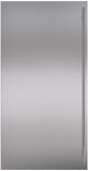 Sub-Zero® Classic 36" Stainless Steel Flush Inset Door Panel with Tubular Handle-0