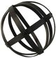 A & B Home Black 10" Decorative Ball-0