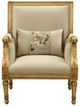 ACME Furniture Daesha Antique Gold/Tan Accent Chair-1