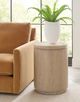 Hammary® Windover Gatner Sand Round Drum Table-1