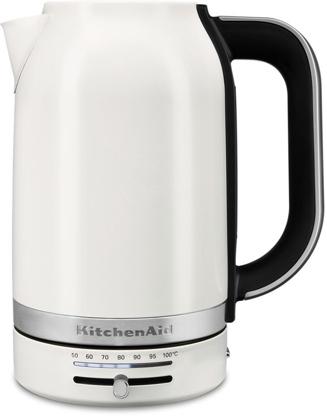 KitchenAid® 1.7 L Porcelain White Electric Kettle-0