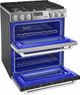 LG SIGNATURE 30" Textured Steel™ Slide In Dual Fuel Range-3