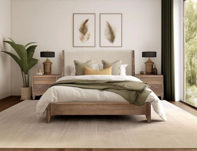International Furniture Direct Parota Nova Brown 2-Drawer Nightstand-0