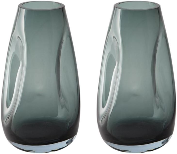 Signature Design by Ashley® Beamund 2-Piece Teal Blue 9" Vase Set