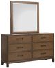 Magnussen Home® Ridgefield Russet Double Drawer Dresser with Landscape Mirror-0