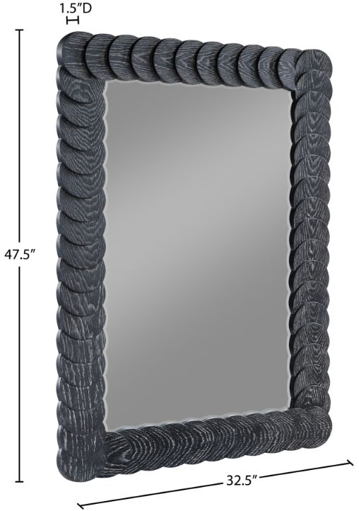 Meridian Furniture Revolve Black Mirror-3