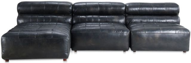 Moe's Home Collection Ramsay Signature 3-Piece Antique Black Left-Arm Facing Modular Sectional and Chaise-0
