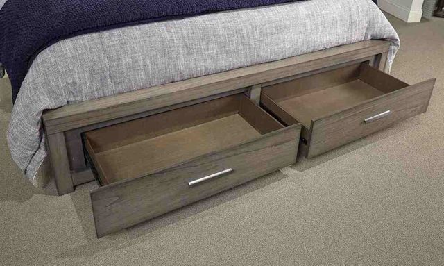 Aspenhome® Modern Loft Greystone Queen Panel Storage Bed-1
