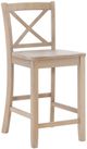 Linon Torino Greywash X Back Counter Stool-0
