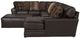 Jackson Furniture Denali 4-Piece Chocolate Right Side Facing U-Shape Sectional Set-3