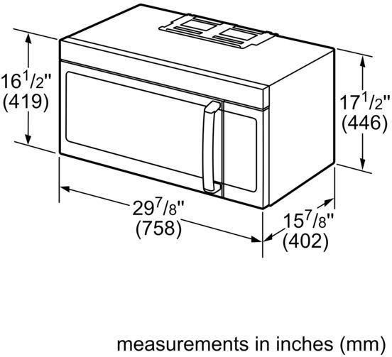 Bosch® 800 Series 1.8 Cu. Ft. Stainless Steel Over The Range Microwave-3