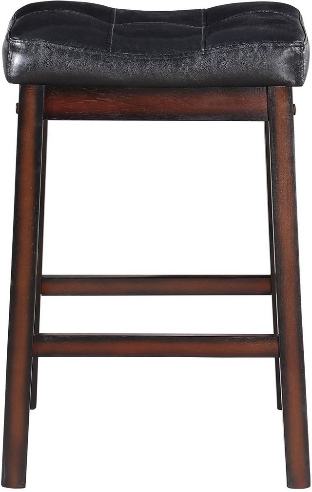 Coaster® Donald 2-Piece Black/Cappuccino Upholstered Counter Stools-2