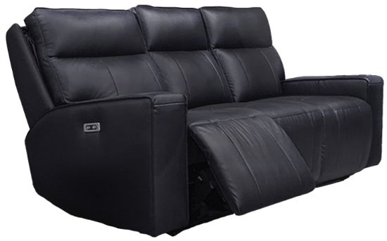 Mazin Furniture Chadwick Black Power Double Reclining Sofa with Power Headrests-0