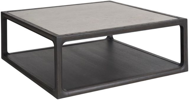 Universal Explore Home™ Coalesce Halen Gray Cocktail Table with Ravenwood Base-0