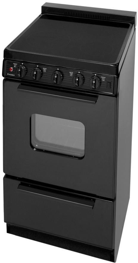 Premier 20" Black Freestanding Electric Range-2
