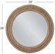 Bassett Mirror Mayflower Brown Rope Wall Mirror-4