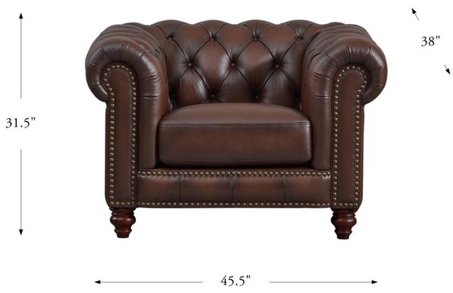 Hydeline® Alton Bay Caramel Brown Chair-1