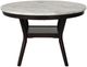 New Classic® Home Furnishings Celeste Marble Top Round Dining Table with Espresso Base-0