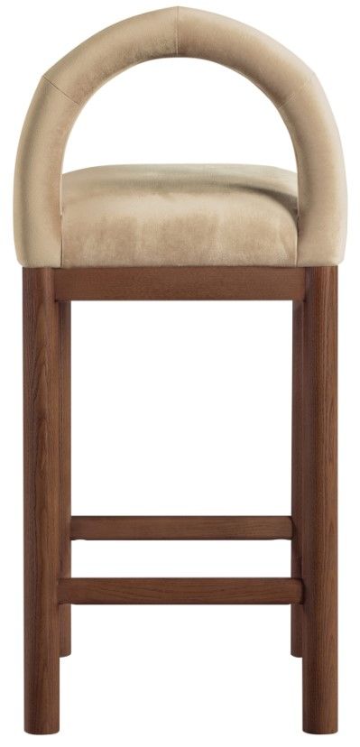Meridian Furniture Conrad Beige/Brown Upholstered Counter Stool-3