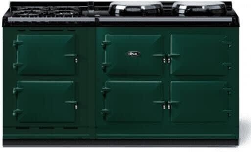 AGA™ eR7 160 Classic Cast Iron 63" British Racing Green Pro Style Dual Fuel Range-0