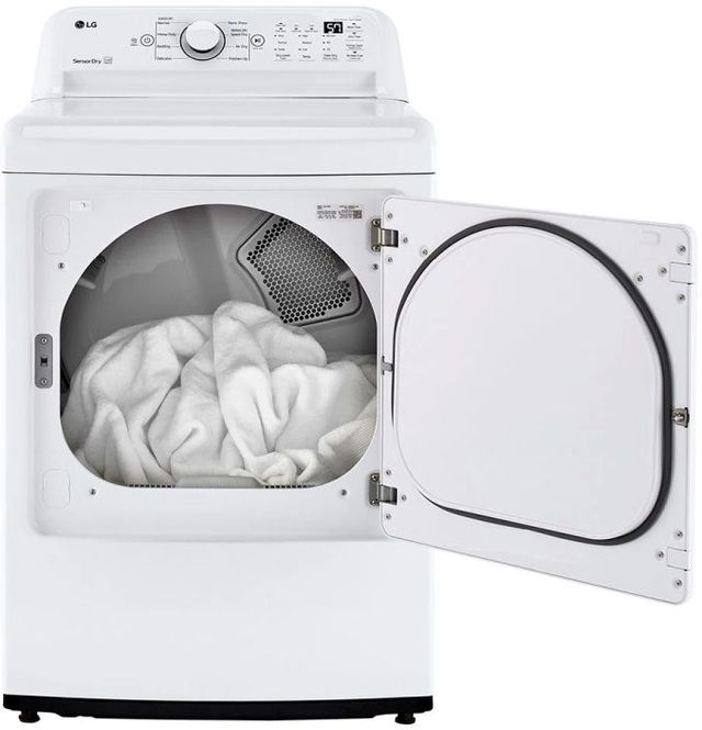 LG 7.3 Cu. Ft. White Front Load Gas Dryer-4