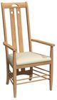 Bermex® Customizable Stationnary Dining Arm Chair-0
