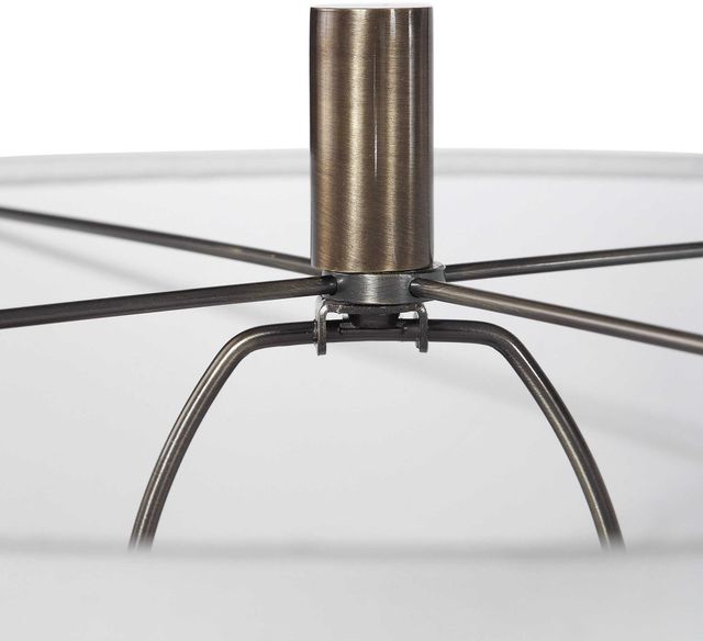 Uttermost® Maud Aged Black/Antique Brass Floor Lamp-4