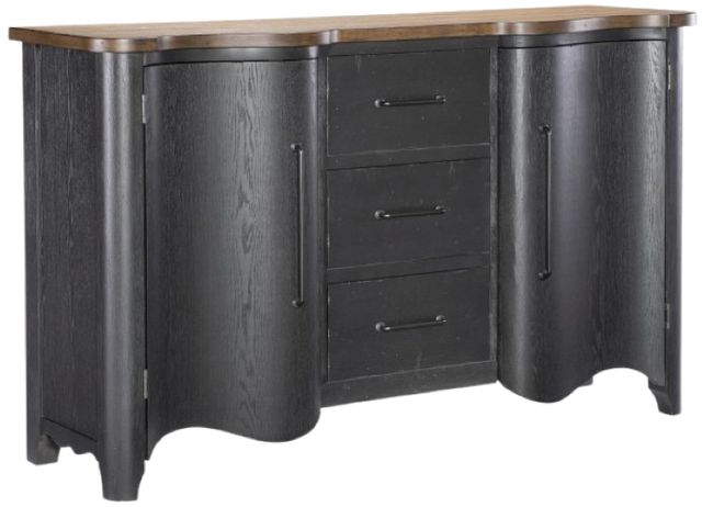Legacy Classic Vintage Market Barnwood Oak/Kettle Black Chest-0