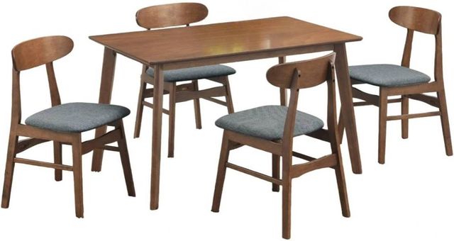 New Classic® Home Furnishings Morocco 5-Piece Gray/Walnut Dining Set-0