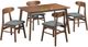 New Classic® Home Furnishings Morocco 5-Piece Gray/Walnut Dining Set-0