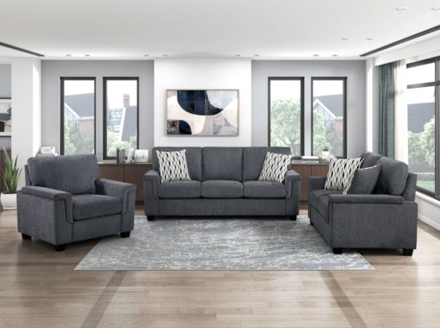 Homelegance® Chelsea Dark Gray Chair-1