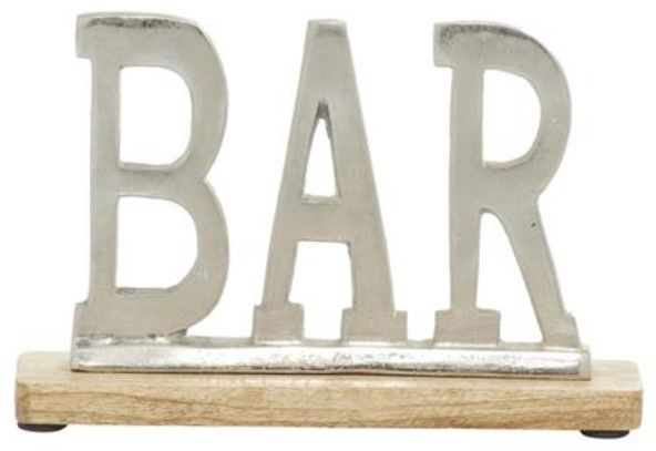 Deco Marche Silver Bar Decorative Sign-0