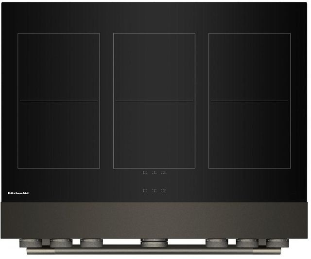 KitchenAid® 36" Black Ore Pro Style Induction Range with Air Fry-3