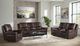 Elements International Pantera Palais Dark Brown Power Reclining Sofa-4
