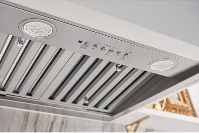 GE® 36" Stainless Steel Smart Designer Insert Range Hood with Dimmable LED Lighting-4