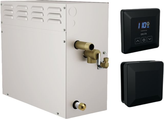 Delta Universal Showering Components SimpleSteam™ Matte Black 15kW Kit-0